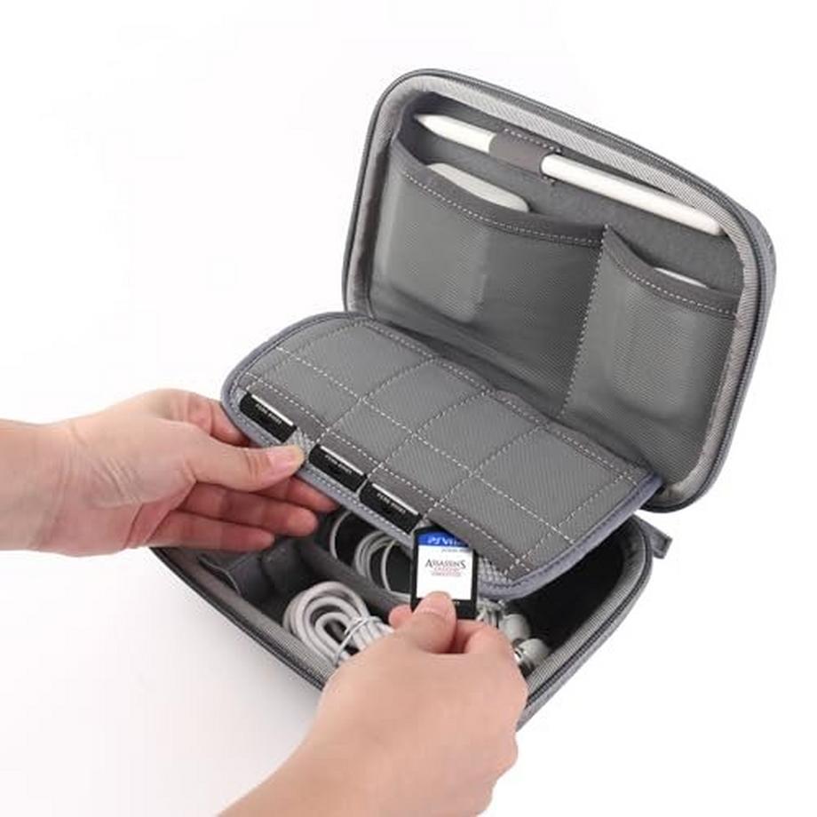 Only-bags.store  Hartschalenetui für Apple Magic Mouse, Magsafe-Ladegerät, Netzadapter, USB-Kabel, Eingabestift, Aufbewahrungsbox für elektronisches Zubehör für MacBook, kleine Tasche 