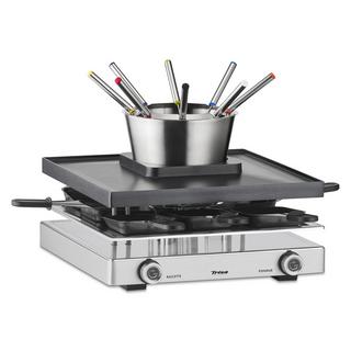 Trisa Trisa Electronics 7626.7545 griglia per raclette 8 persona(e) 1750 W Nero, Argento  