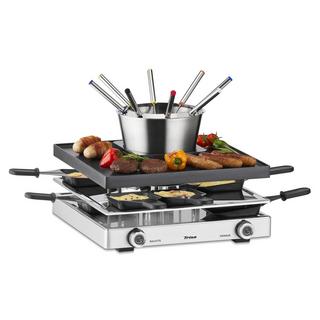 Trisa Electronics Trisa Electronics 7626.7545 griglia per raclette 8 persona(e) 1750 W Nero, Argento  