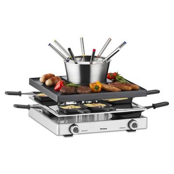 Trisa Electronics 7626.7545 Raclette Grill 8 Person(en) 1750 W Schwarz, Silber