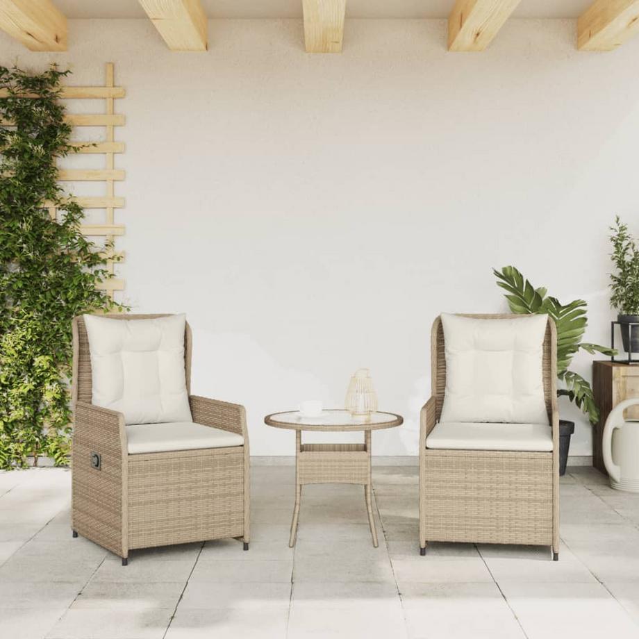 VidaXL Gartensessel verstellbar poly-rattan  