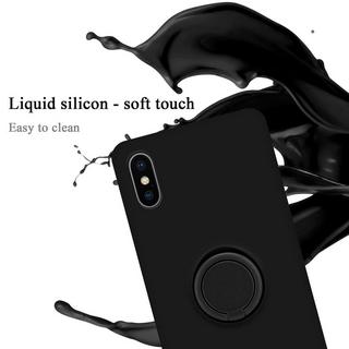 Cadorabo  Hülle für Apple iPhone X  XS TPU Silikon mit Ring Liquid 