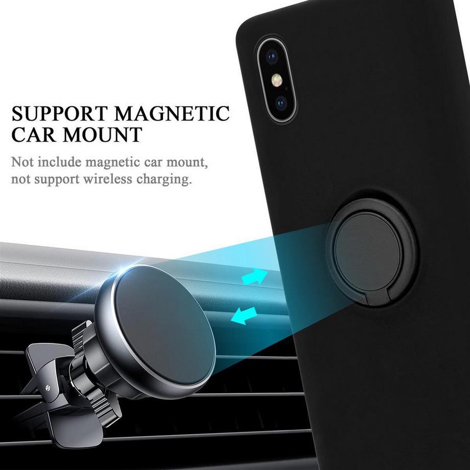 Cadorabo  Hülle für Apple iPhone X  XS TPU Silikon mit Ring Liquid 