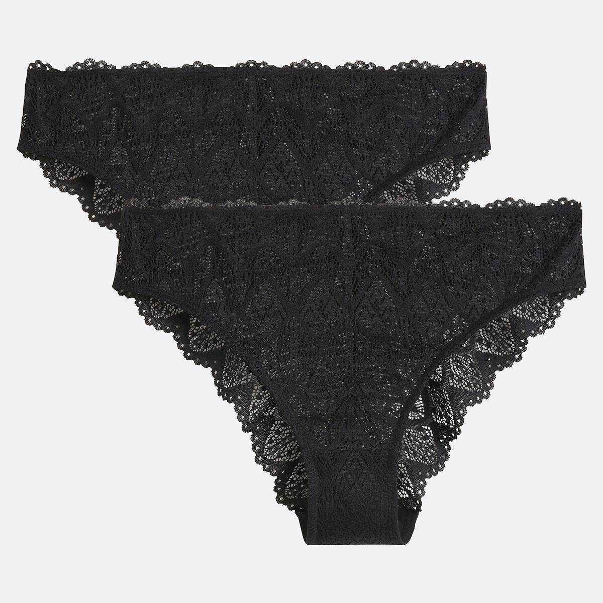 La Redoute Collections Lison Lot de 2 Culottes Dentelle  