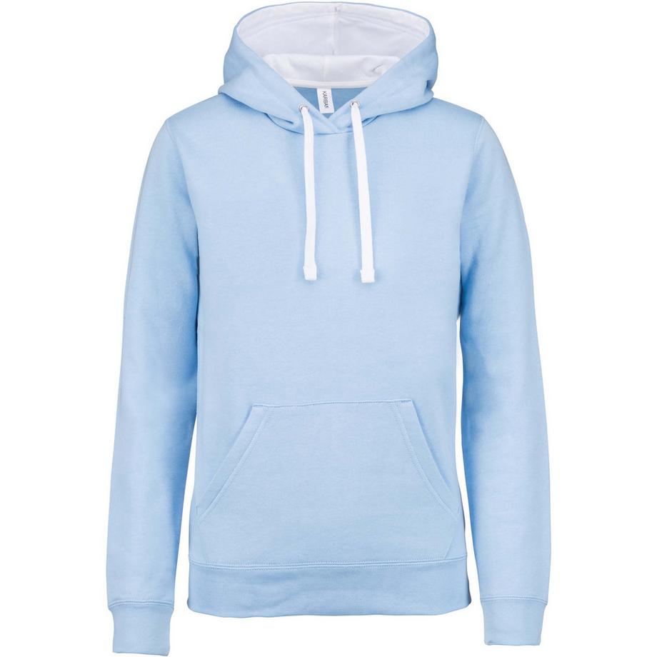 sweatshirt à capuche contrastée
