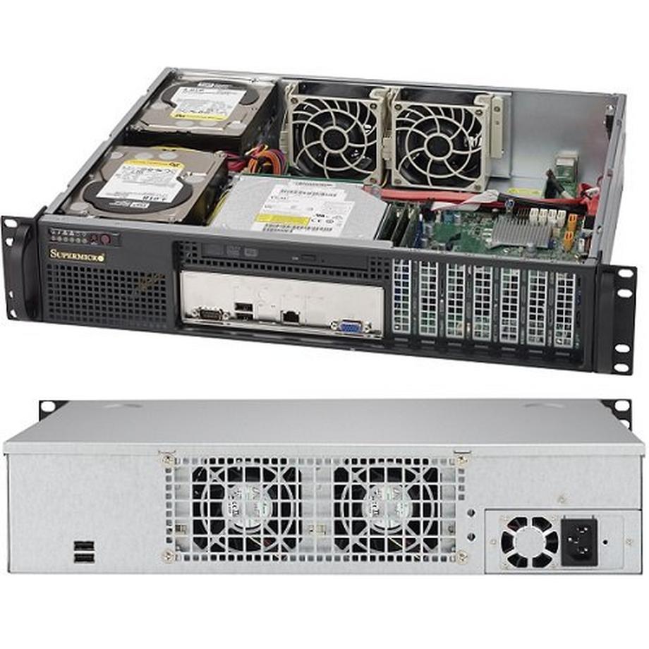 SuperChassis 523L-505B 2U Nero 500 W
