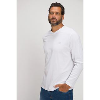 JP1880  T-shirt collection Basic, manches longues et col en V blanc neige 