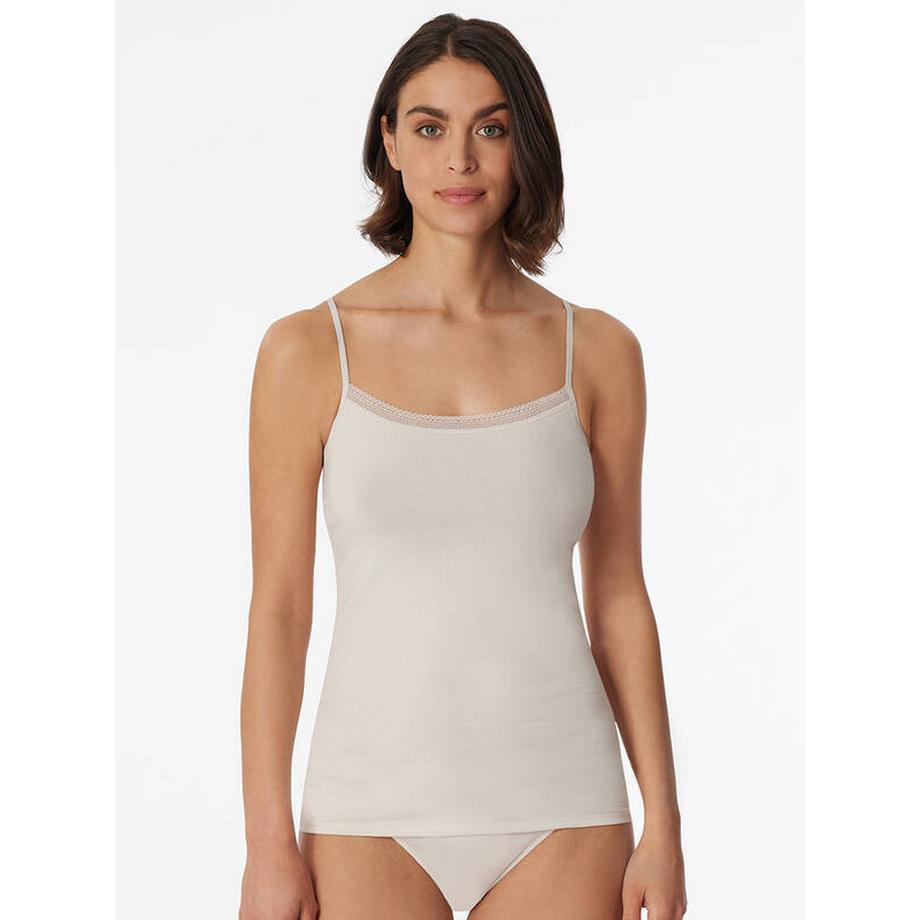 Schiesser Cotton Lace Top à Bretelles 2erPack  