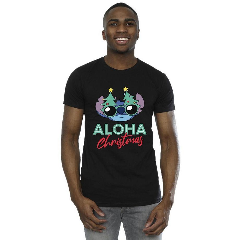 Disney Aloha Christmas Stitch T-Shirt Grafica  