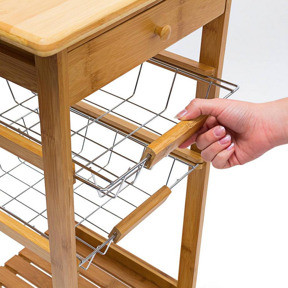 Northix Servierwagen mit 2 Körben  