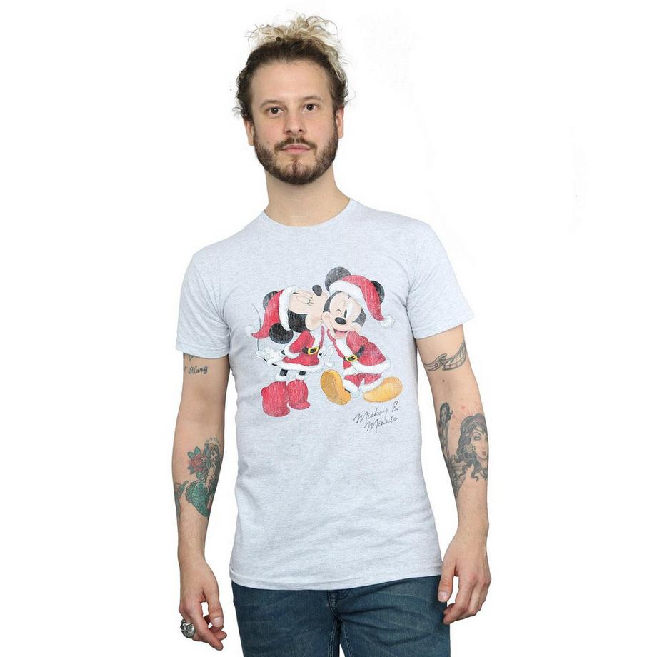 Disney T-shirt Mickey et Minnie Baiser de Noël  