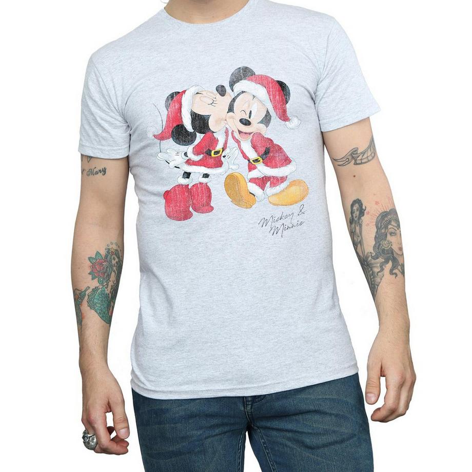 Disney T-shirt Mickey et Minnie Baiser de Noël  