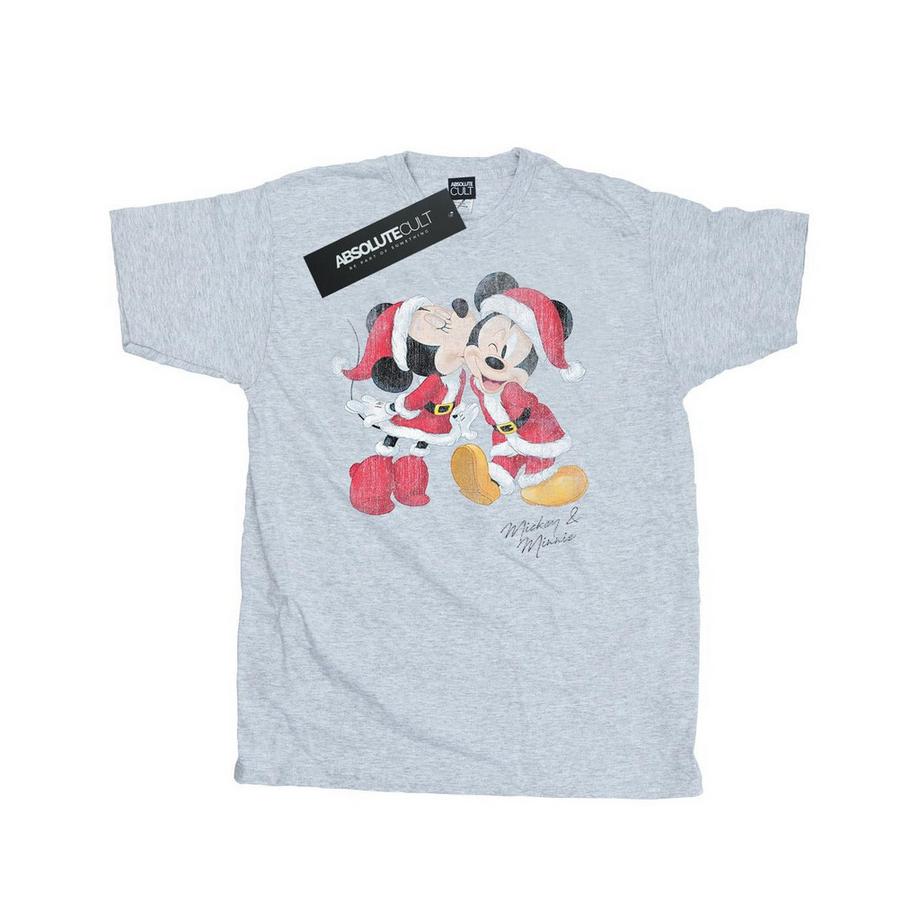 Disney T-shirt Mickey et Minnie Baiser de Noël  