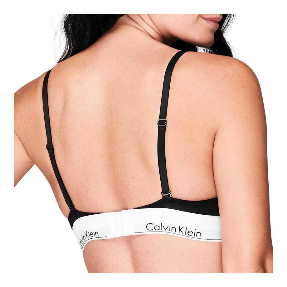Calvin Klein Soutien-gorge logo avec décolleté en V  