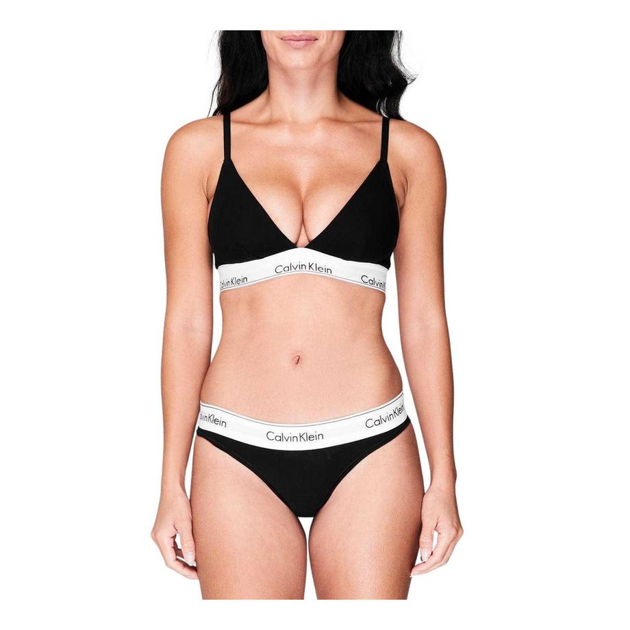 Calvin Klein Soutien-gorge logo avec décolleté en V  