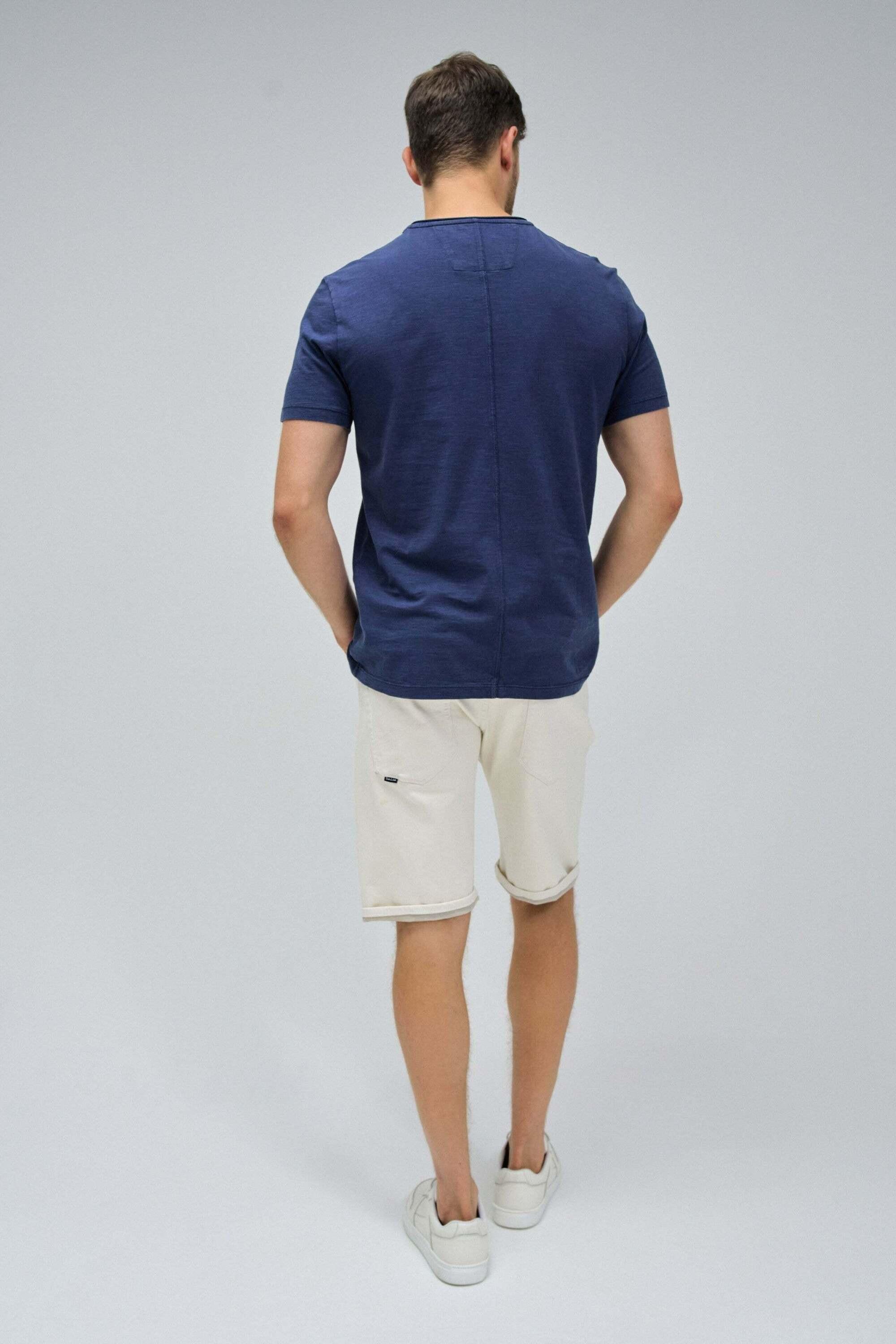 Salsa V-Neck Raw Edge Slim Fit T-Shirt  