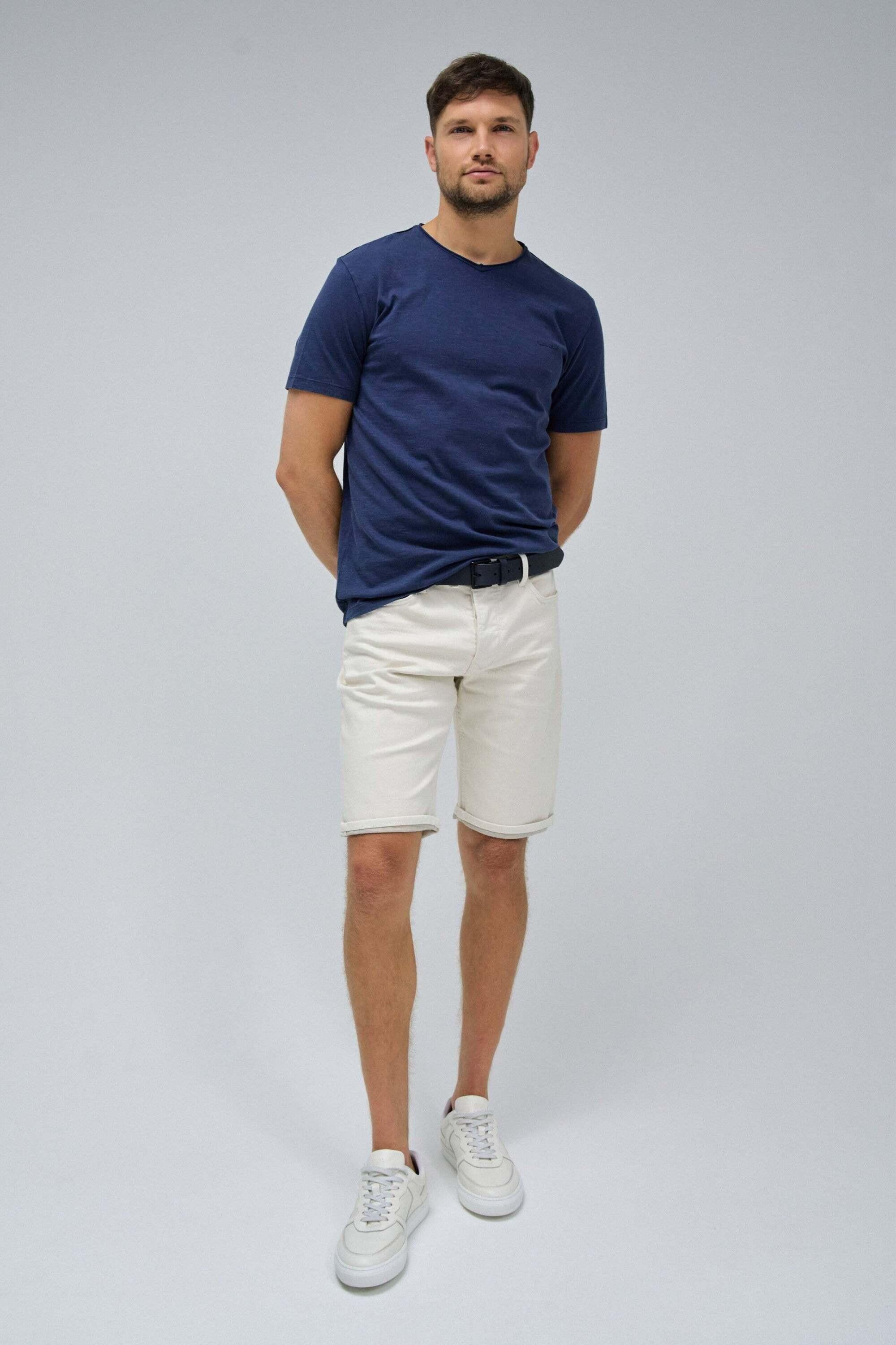 Salsa V-Neck Raw Edge Slim Fit T-Shirt  