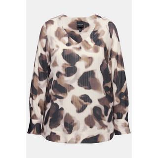 Ulla Popken Blouse Chemise Rayures Brillantes Col V Manches Longues  