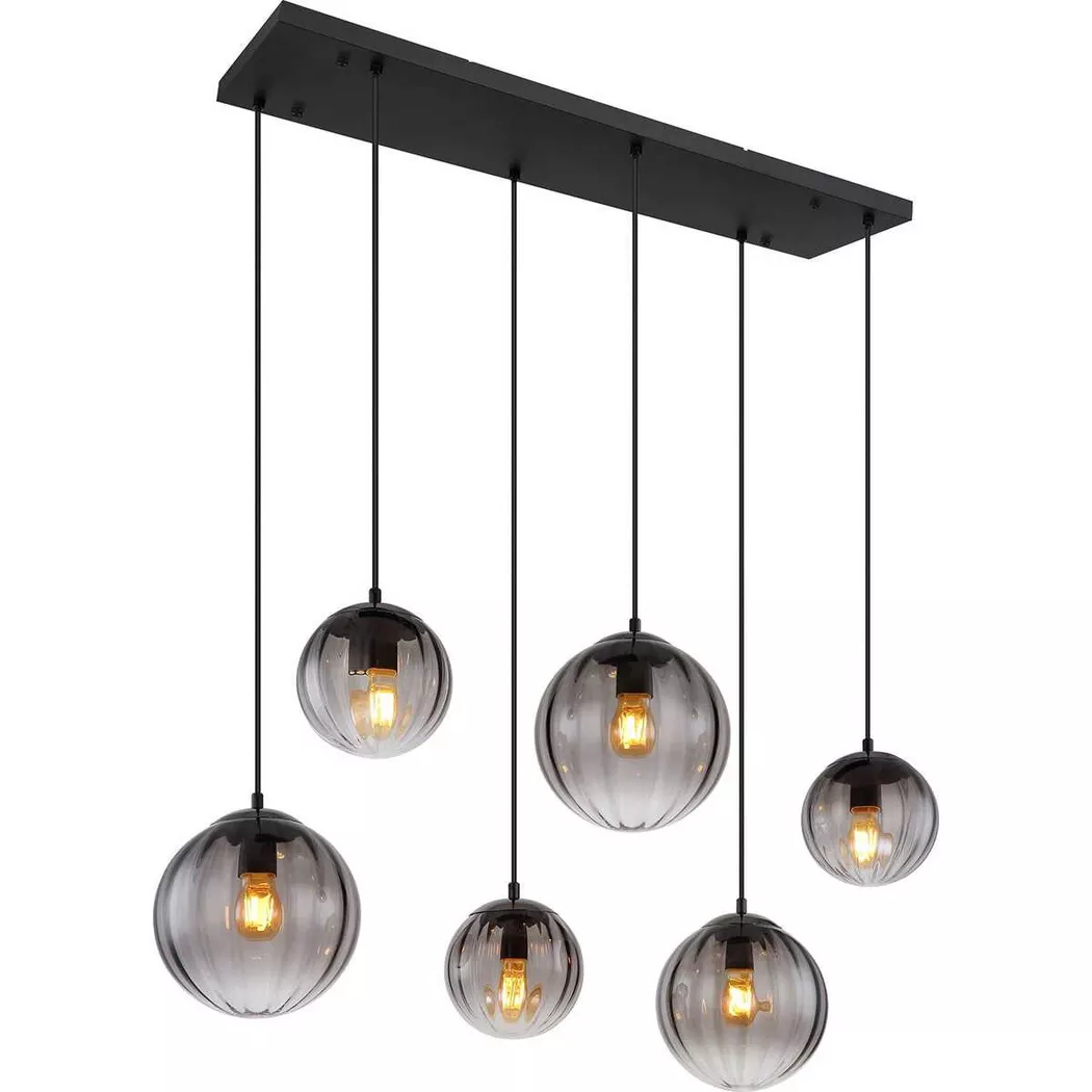 mutoni light – Hängeleuchte Dallerta Metall matt 6xE27, One Size