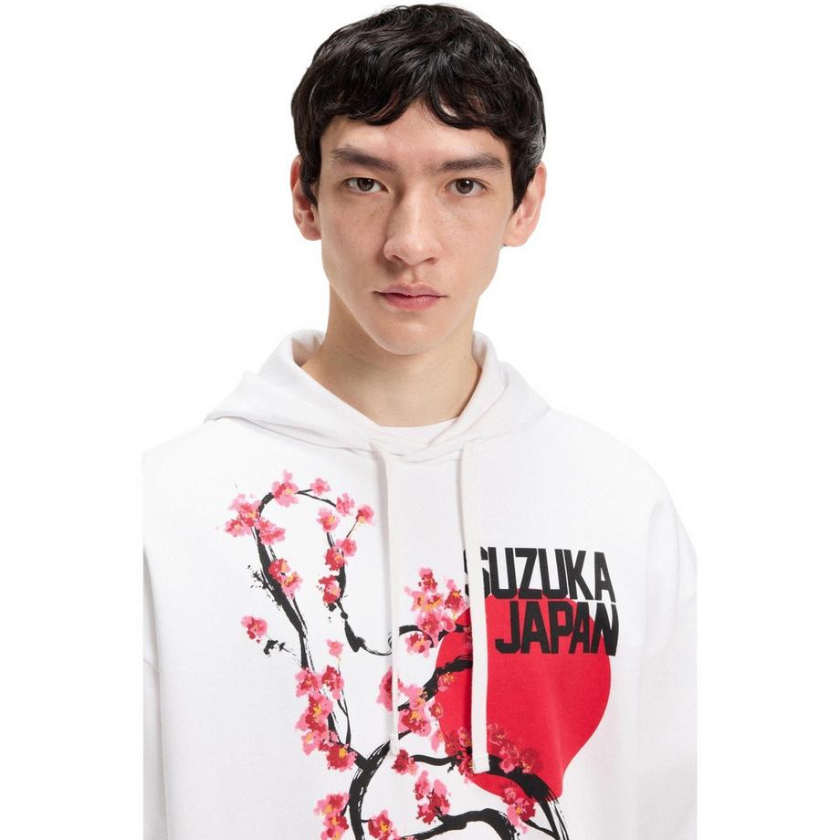 HUGO Sweat À Capuche Avec Cordons Manches Longues  