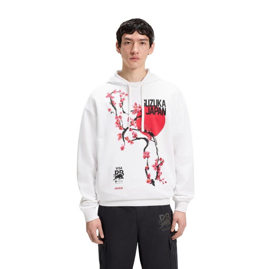 HUGO Sweat À Capuche Avec Cordons Manches Longues  