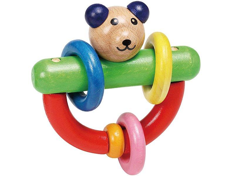 Spielba Holzspielwaren  Kleinkind Greifling Bär 