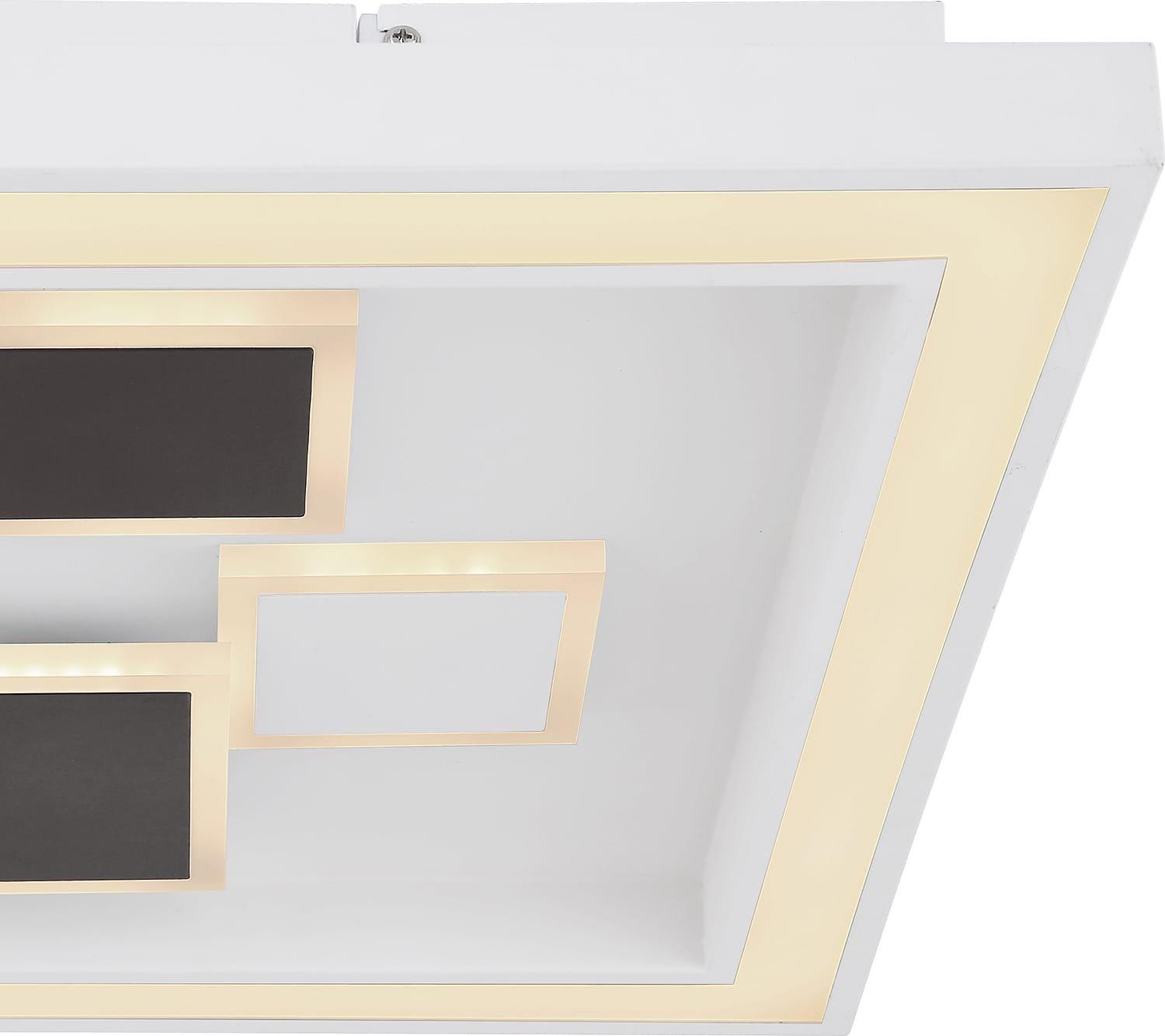 mutoni Plafoniera Nolo metallo bianco 1xLED 48x48x7  