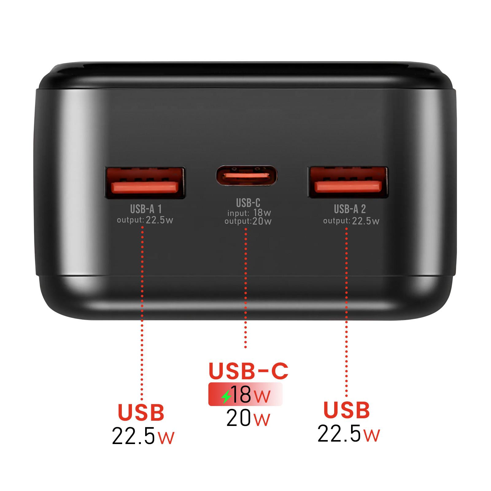 SWISSTEN  Powerbank 30000mAh Swissten Schwarz 