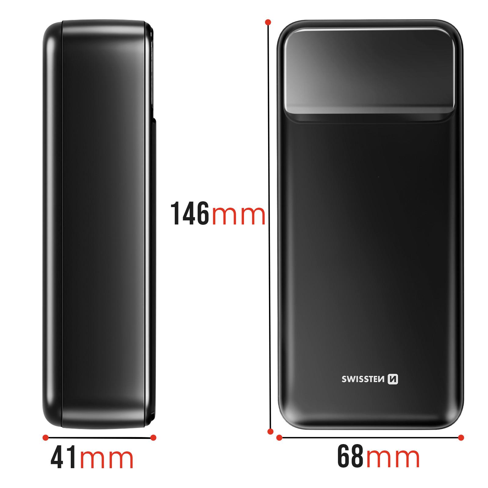SWISSTEN  Powerbank 30000mAh Swissten Schwarz 