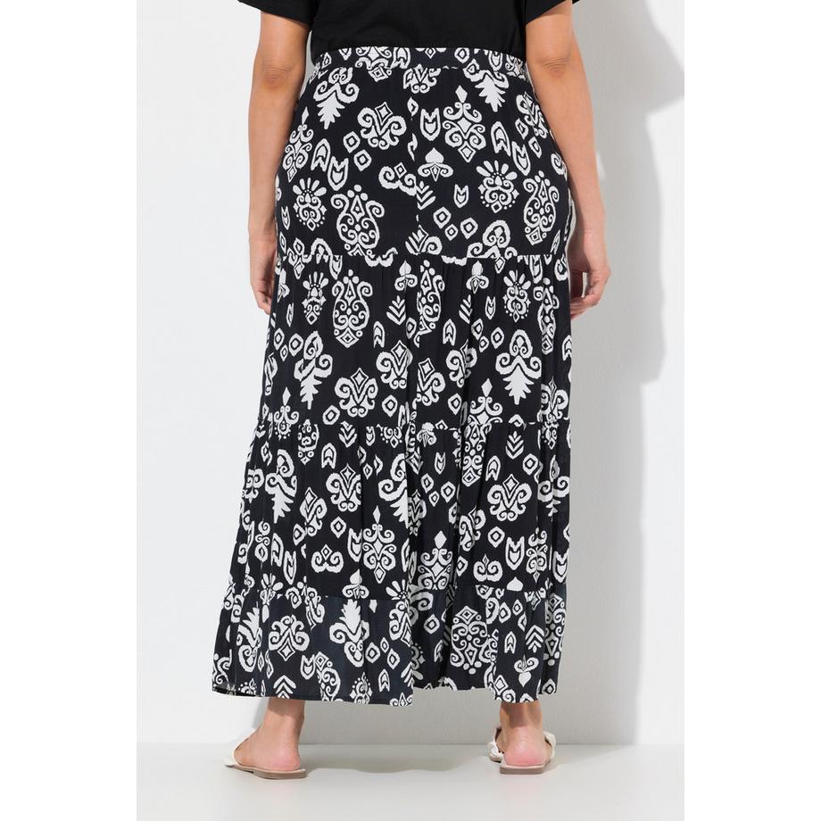 Ulla Popken Gonna Linea A Volant Vita Elastica Tasche  