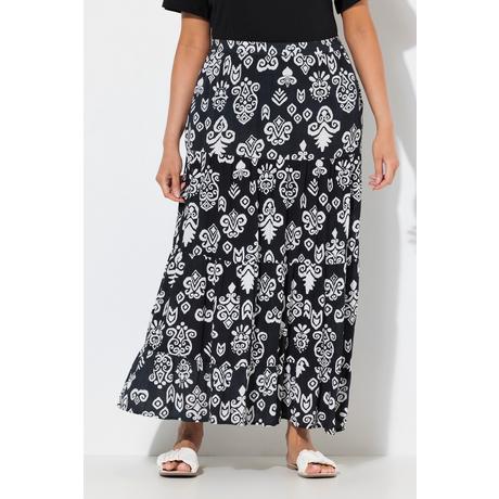 Ulla Popken Rock A-Linie Volants Elastikbund Taschen  