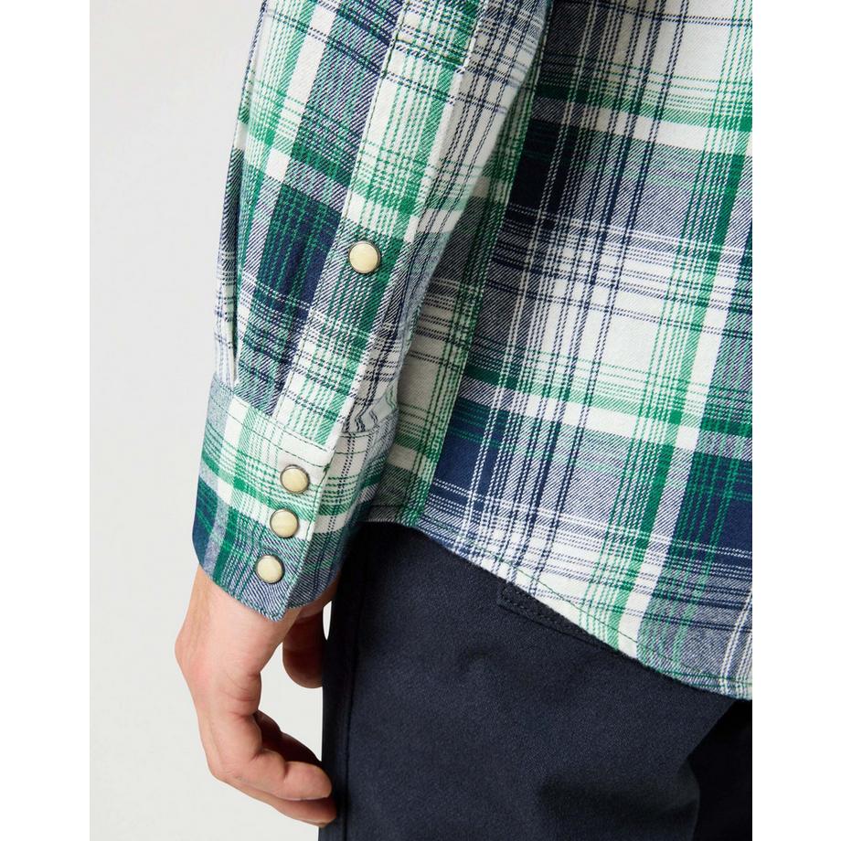 Wrangler Camicia a Quadri Western  