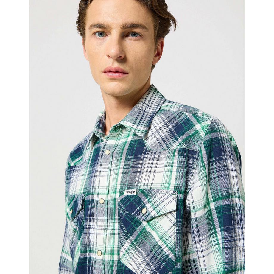 Wrangler Camicia a Quadri Western  
