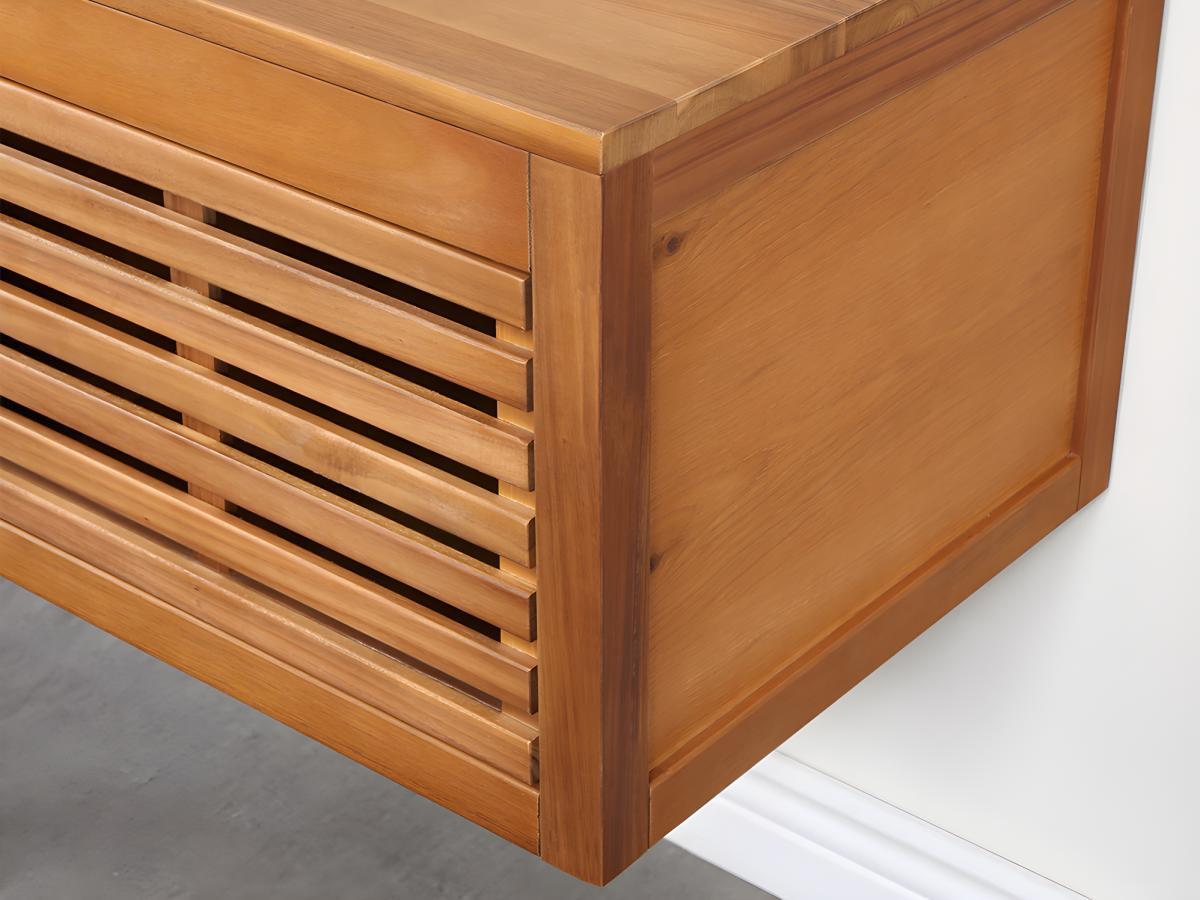 Vente-unique Mobile sotto lavabo sospeso 1 in Legno d'acacia PENEBEL  