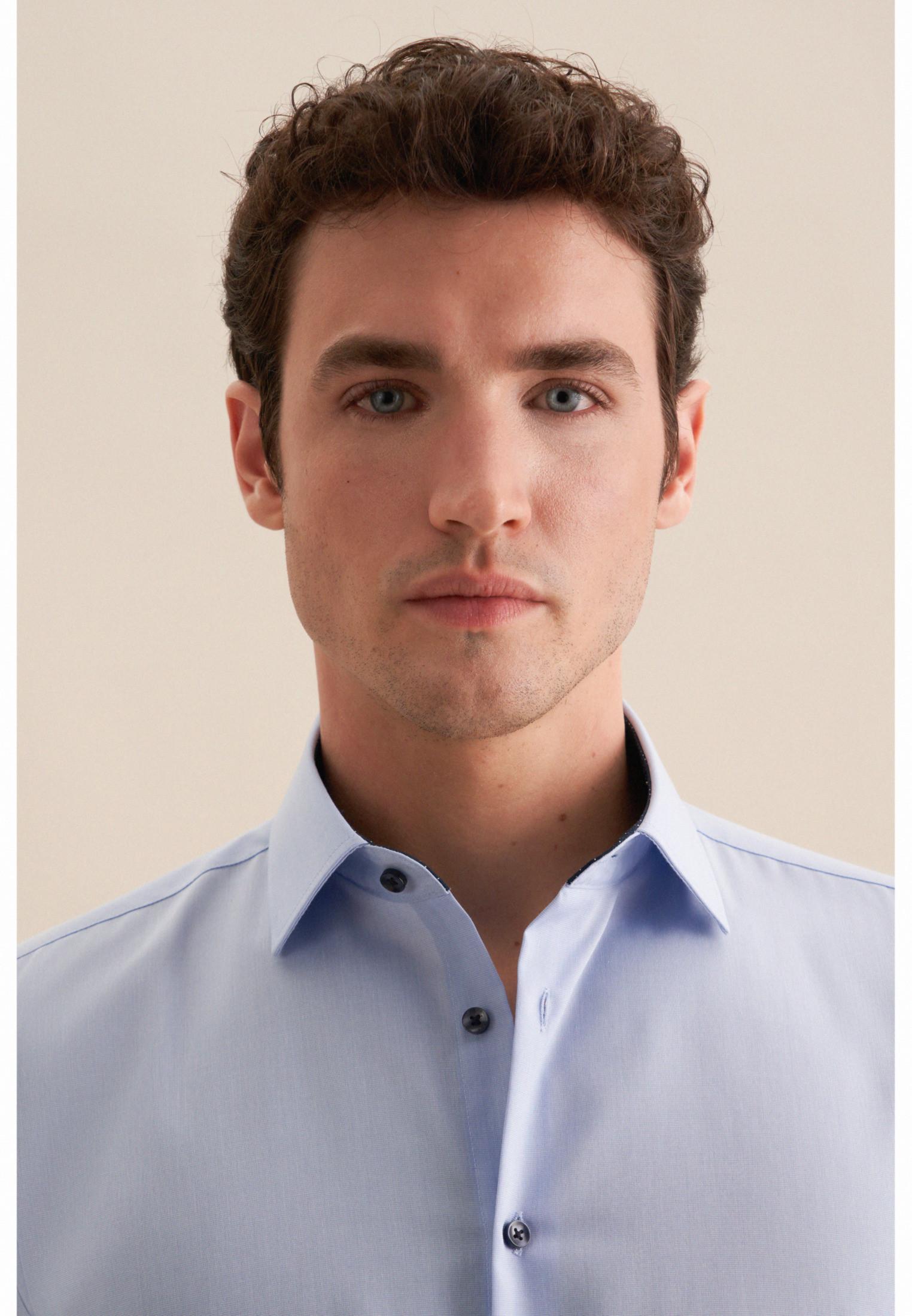 Seidensticker Business Hemd Slim Fit Langarm Uni  