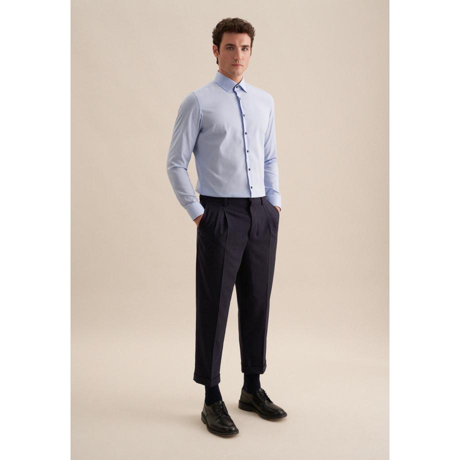 Seidensticker Business Hemd Slim Fit Langarm Uni  
