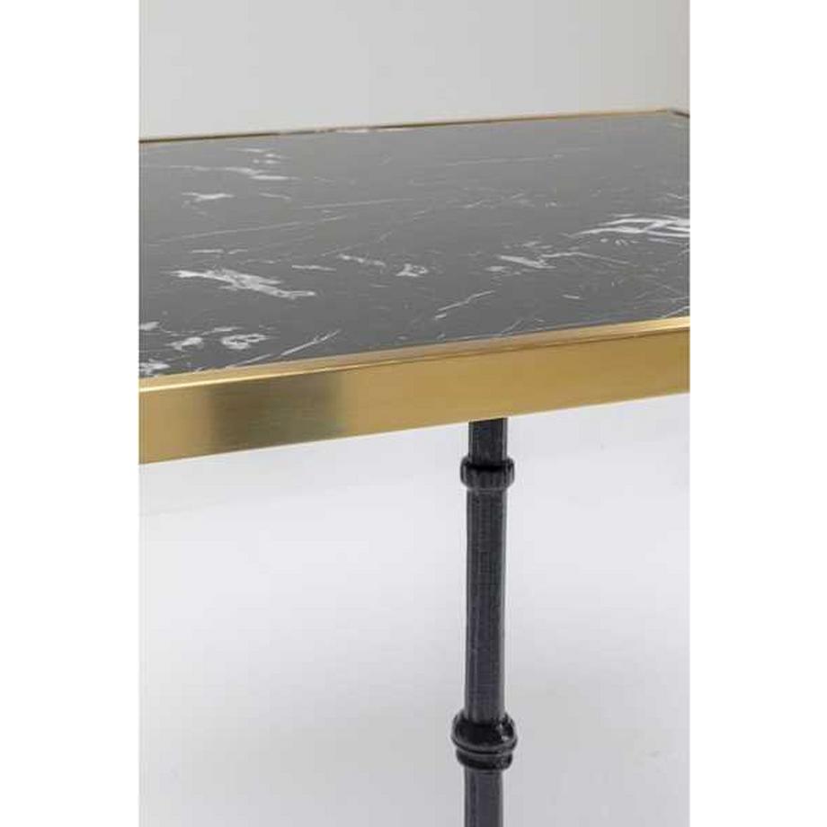 KARE Design Tavolo da bistrot da caffè quadrato quadrato nero 57x57 cm  