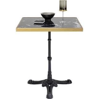 KARE Design Table de bistrot café maison Rim Square noir 57x57cm  