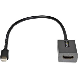 STARTECH.COM  StarTech.com Adattatore Mini DisplayPort a HDMI - Dongle da mDP a HDMI - 1080p - Monitor/Display da mDP 1.2 a HDMI - Convertitore video - Cavo collegato da 30 cm - Versione aggiornata di MDP2HDMI 