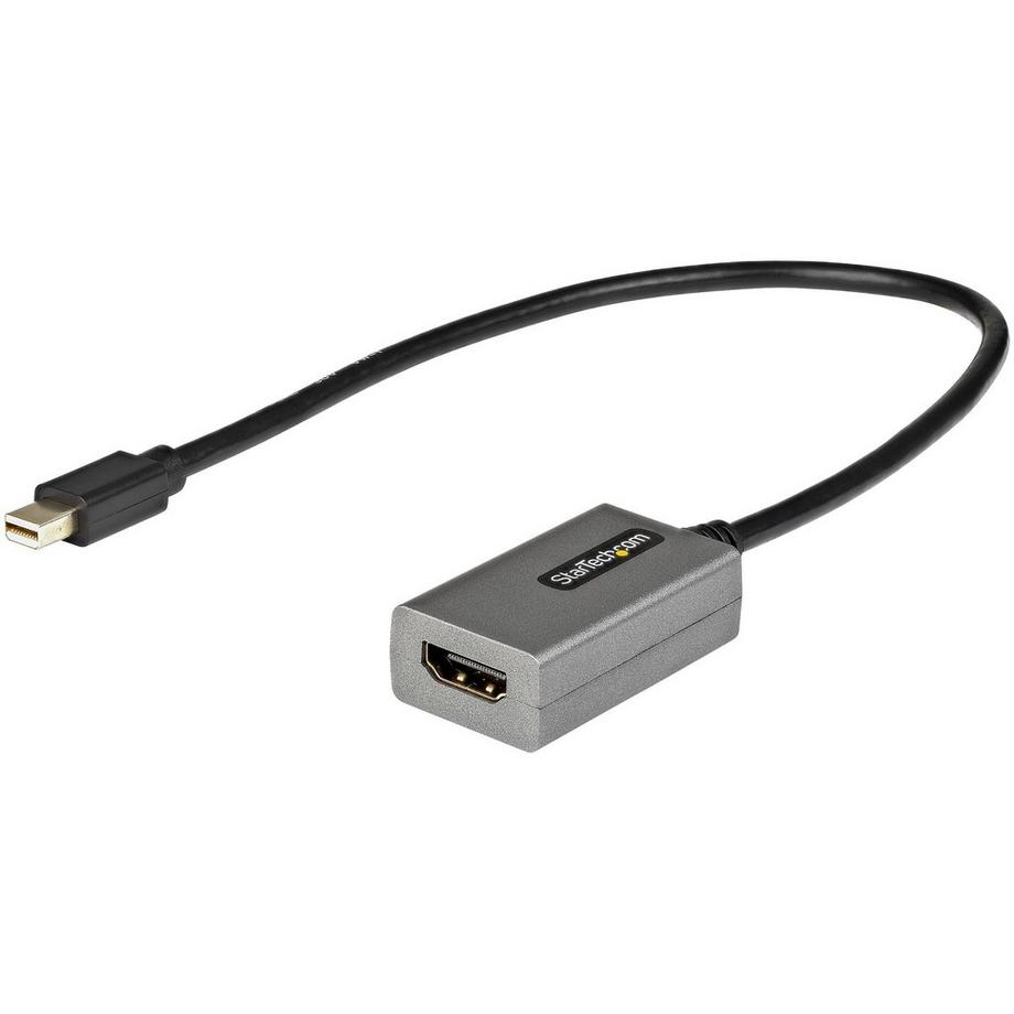 StarTech.com Adaptateur Mini DisplayPort vers HDMI - Dongle mDP vers HDMI - 1080p - mDP 1.2 vers Écran/Affichage HDMI - Convertisseur Vidéo - Câble Attaché de 30,4cm - Version Améliorée de MDP2HDMI