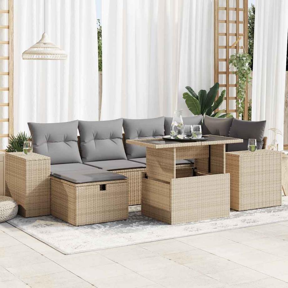 VidaXL Garten sofagarnitur poly-rattan  