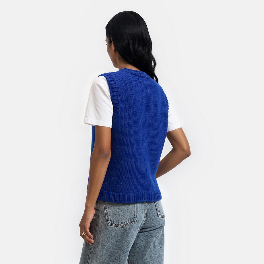 La Redoute Collections Gilet a maglia collo tondo  