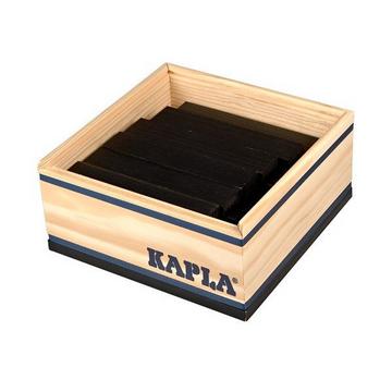 Box mit 40 Kaplas, schwarz, KAPLA
