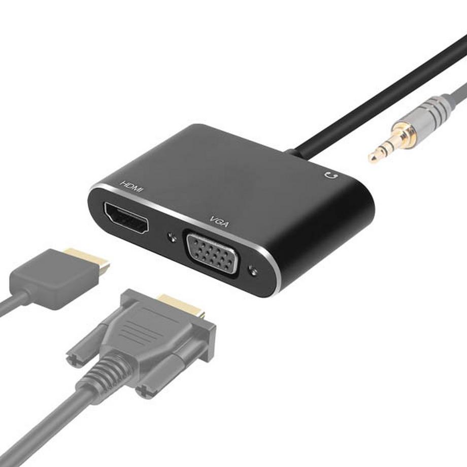 Avizar  Hub da USB a HDMI / VGA / jack da 3,5 mm 