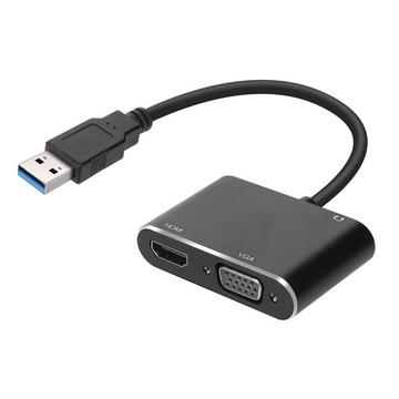 HDMI / VGA / 3.5mm Klinke USB-Hub