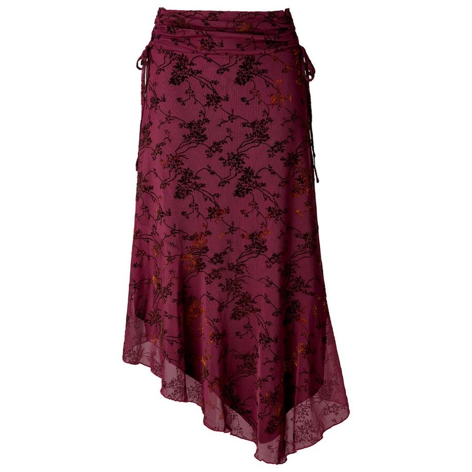 Joe Browns Jupe Asymétrique Floquée Fleurie à Détail Lacé  