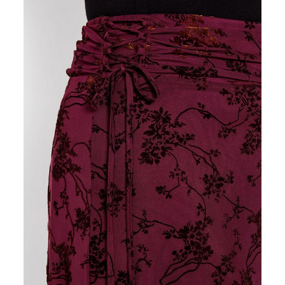 Joe Browns Jupe Asymétrique Floquée Fleurie à Détail Lacé  