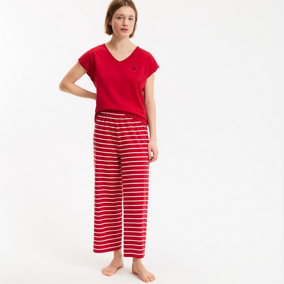 Pyjama. Jersey aus reiner Baumwolle