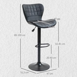 HOMCOM tabouret de bar  