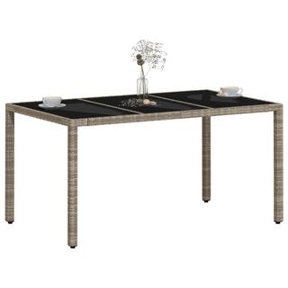 VidaXL Table de jardin rotin synthétique  